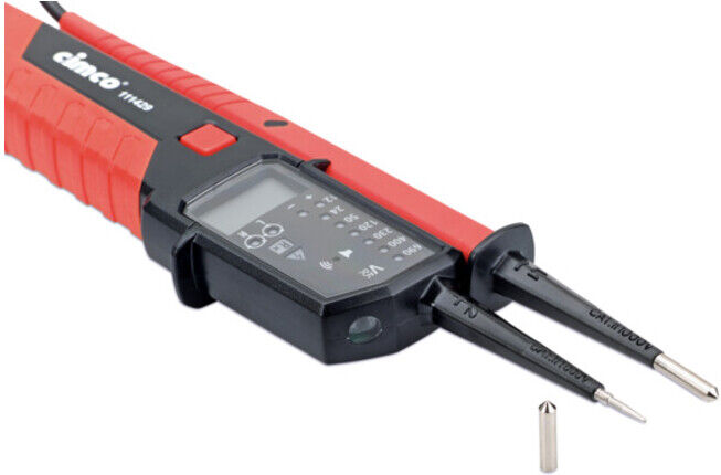 CIMCO Testeur de tension AC/DC 111429 jusqu'à 690V avec LED LCD (111429)