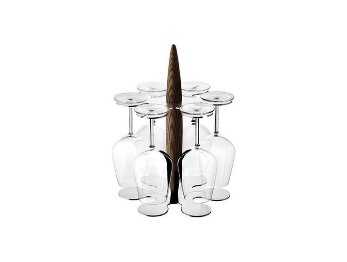 Legnoart Gläserhalter mit 6 Gläser Braun HH-1