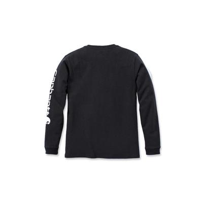 Kapuzenpullover CARHARTT "Longsleeve", Damen, Gr. L, schwarz, Obermaterial: 100% Baumwolle CO., Pullover Kapuzenpullover