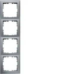 Berker Rahmen 4fach alu matt 10149939