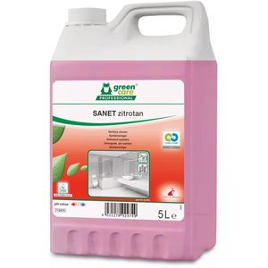 Tana Badreiniger 712473, Sanet zitrotan, Sanitärreiniger, gegen Kalk und Schmutz, 5 Liter