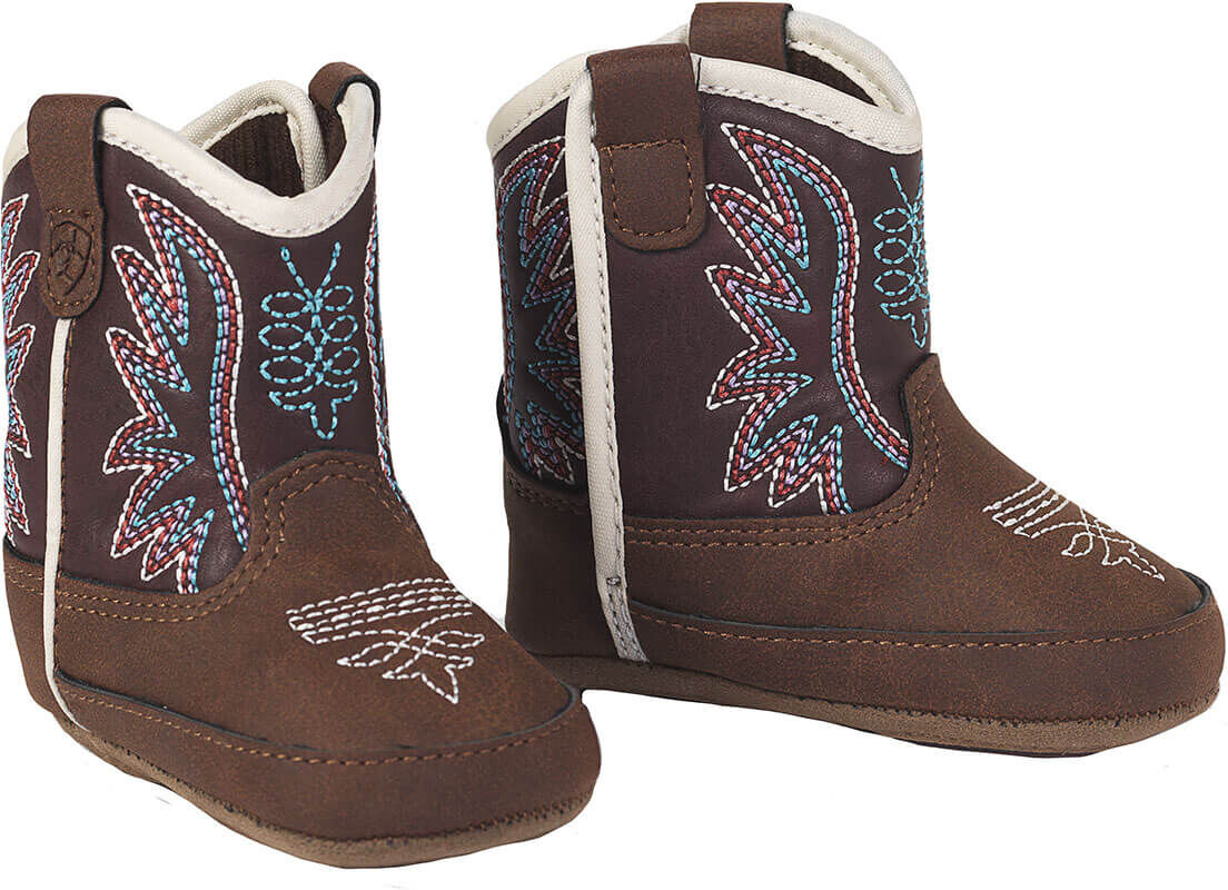 Infant lil stompers briar Boots in Brown, Size: 1 K B / Medium by Ariat