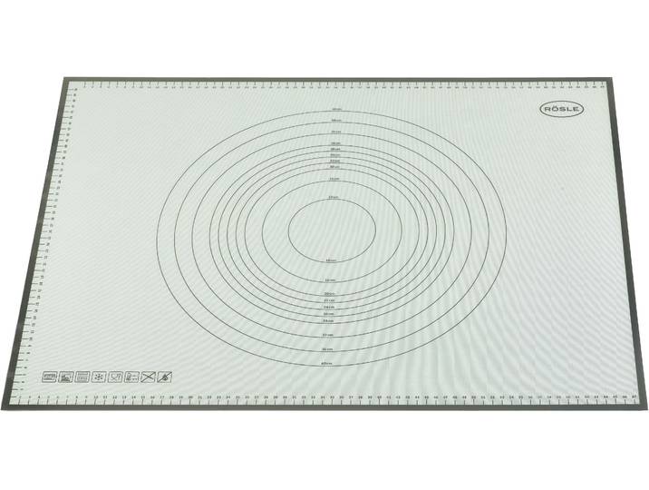 Backmatte RÖSLE, weiß, B:53cm L:68cm, Silikon, Backunterlagen, Backmatte, Arbeitsmatte mit Maßen, Silikon, hitzebeständig, spülmaschinengeeignet