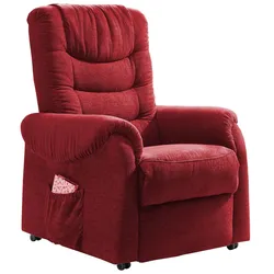 Fernsehsessel Nino Rot Nylon/Struktur