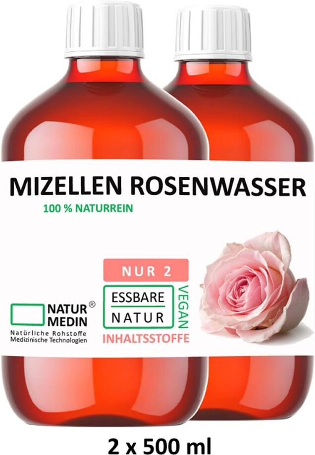 Naturmedin Mizellenwasser mit Rosenwasser PET