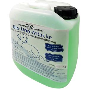 PandaCleaner Enzymreiniger Bio-Urin Attacke, Konzentrat, gegen Katzen- und Hundeurin, Kanister 5 Liter