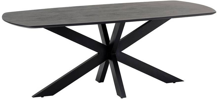 Pharao24.de Esstisch Holztisch in modernem Design mit Spider Gestell