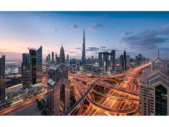 Poster XXL Impression Numérique\, 450cm x 280cm\, Lumières de Dubaï