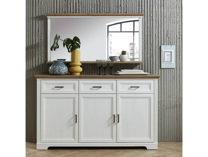 Sideboard I 166 x 102 x 48cm Weiß/Weiß