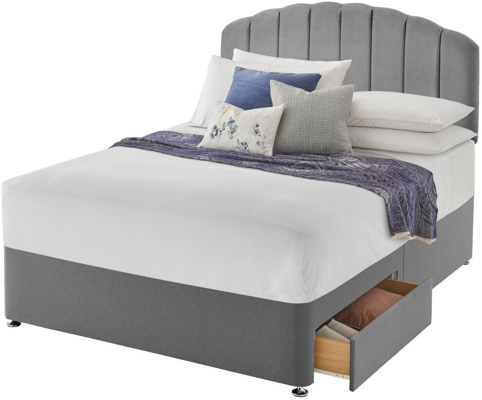 Silentnight upholstered premium Divan bed - base only Slate Grey Single (3')