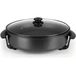 Gourmetmaxx Pizza-Pfanne, Tischgrill, Schwarz