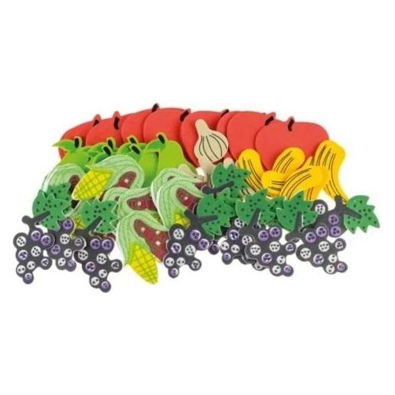 Brewis Obst- und Gemüseschaumaufkleber 51 Stk (51 Sticker) (47603562)
