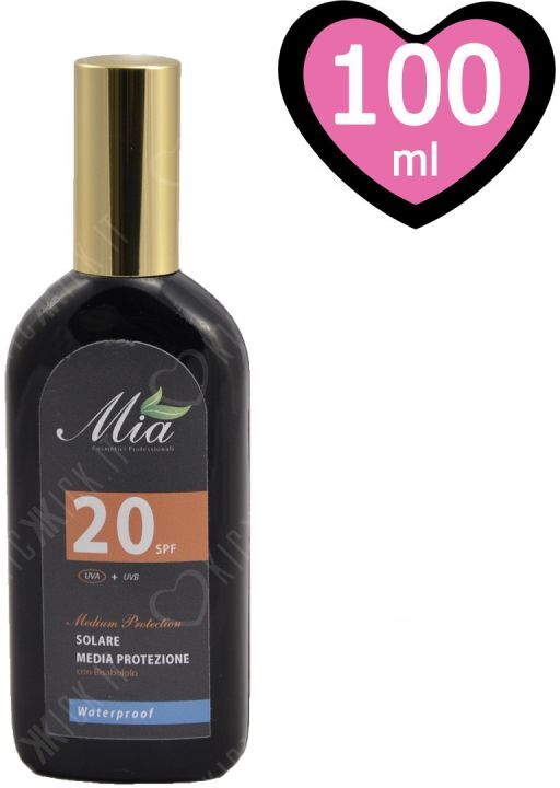 Mia Cosmetici Crema Solare Spray Spf 20 Media Protezione 100 Ml