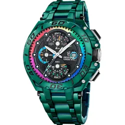 Festina Quarz Herren Special editions F20760/1 - schwarz,grün - 46mm