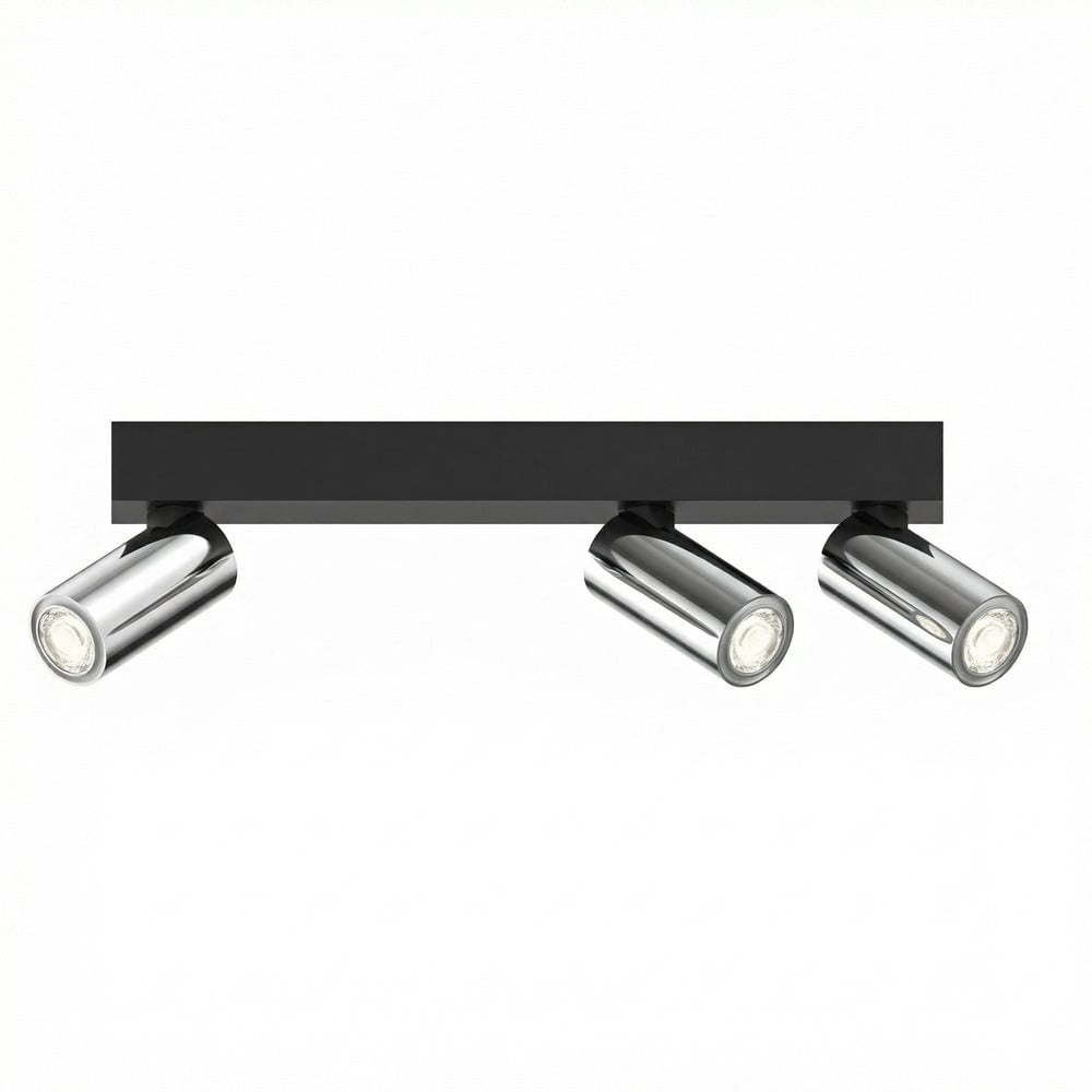 Lyora Tevo Mini 3-lichts opbouwspot zwart en chroom