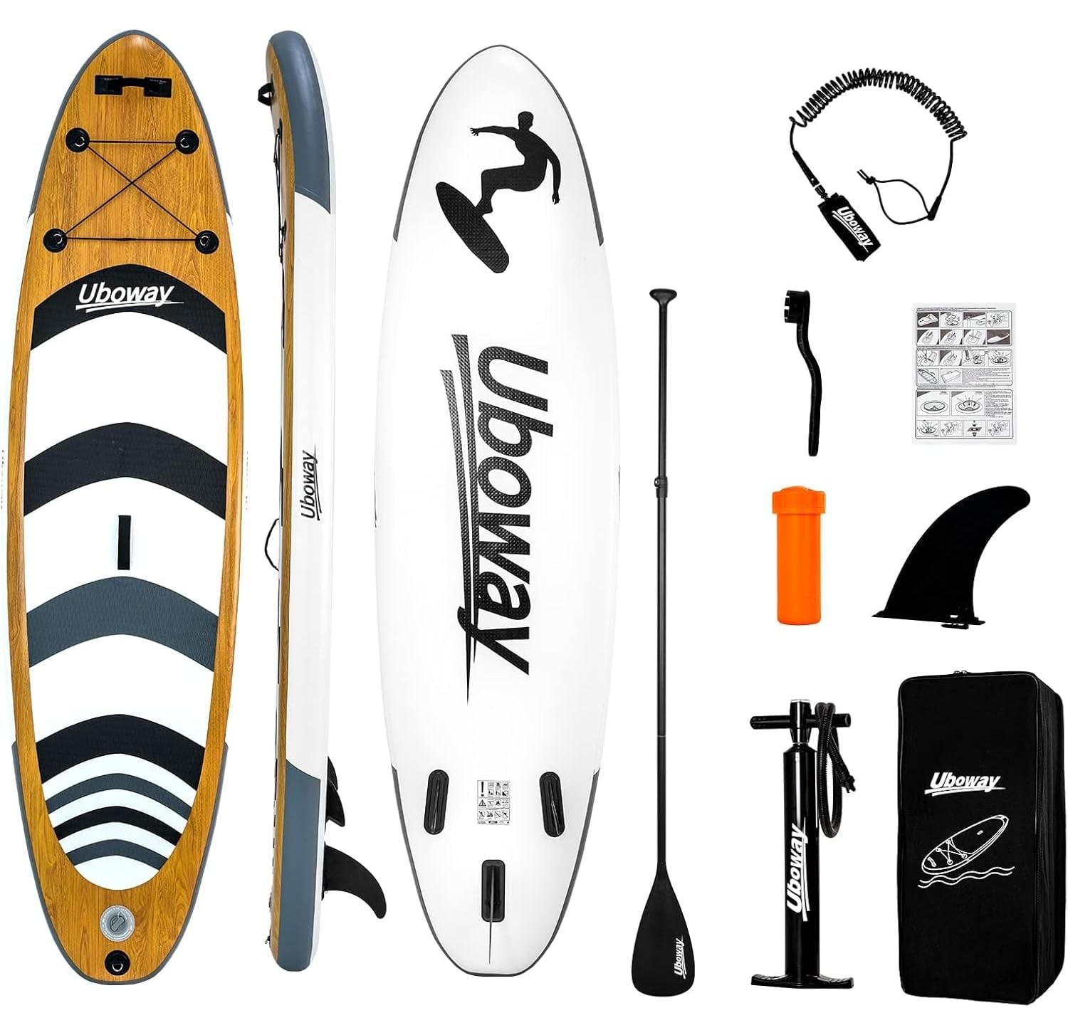 Stand-Up-Paddleboard Sup-Board Paddelbrett - Aufblasbar - 305 x 80 x 15 cm - Mit Paddel und Pumpe