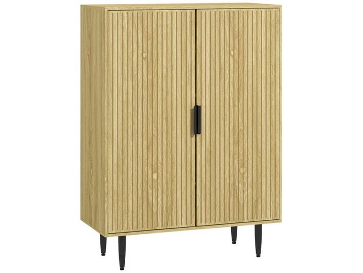 LIA Étagère à chaussures gain de place pour 15 paires de chaussures avec 4 étagères réglables 80x38x110 cm chêne