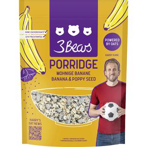 3Bears Haferbrei Porridge Mohnige Banane, mit Bananen & Mohn, 400 g