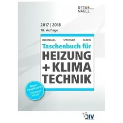 Recknagel - Taschenbuch 2017/18,CD-ROM, Fachbücher von Eberhard Sprenger, Hermann Recknagel, Karl-Josef Albers