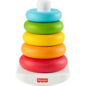 Fisher-Price Motorikspielzeug GRF09, Eco Farbring, Pyramide, Stapelspiel aus Kunststoff, ab 6 Monate