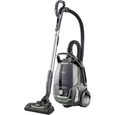 AEG Bodenstaubsauger "VX9-2-ÖKO", schwarz, B:30,7cm H:25,5cm T:50,2cm, Bodenstaubsauger, Leistungsstark, inkl. Zusatzdüsen, 70 % Recyclingkunststoff, 5l Beutel