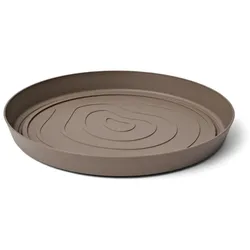 Teraplast ORMA Untersetzer Ø 13 cm - Farbe Sand Beige - Recycelter Kunststoff - UV-beständig & Frostfest für Innen & Außen