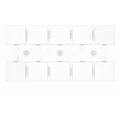 Klemmenschilder 59,8×30,8×4,4 mm weißer Markierer Kennzeichner ZT12-10P-19-00AH