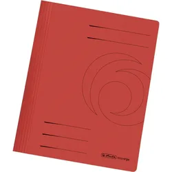 herlitz Schnellhefter Karton gefaltet rot intensiv