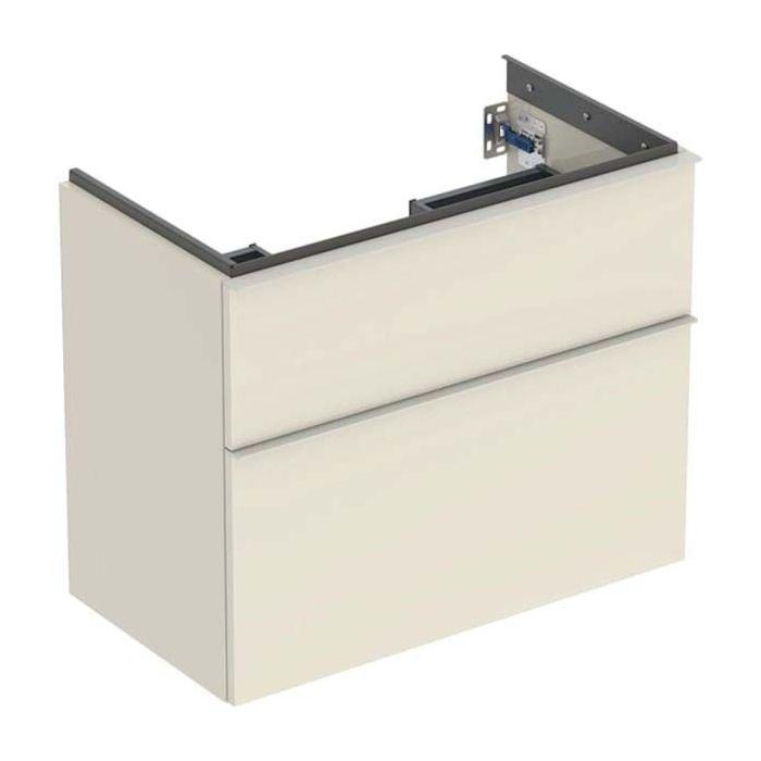 Geberit iCon Waschtisch-Unterschrank 502308JL1 74x61,5x41,6cm, 2 Schubladen, sand hochglänzend, Griff sant matt