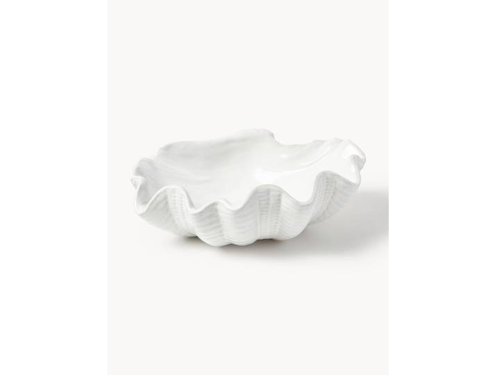 Coupelle décorative émaillée en forme de coquillage Mar, larg. 31 cm