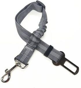 Useful Little Things Reflective Adjustable Dog Car Seat Belt Safety Harness grey B