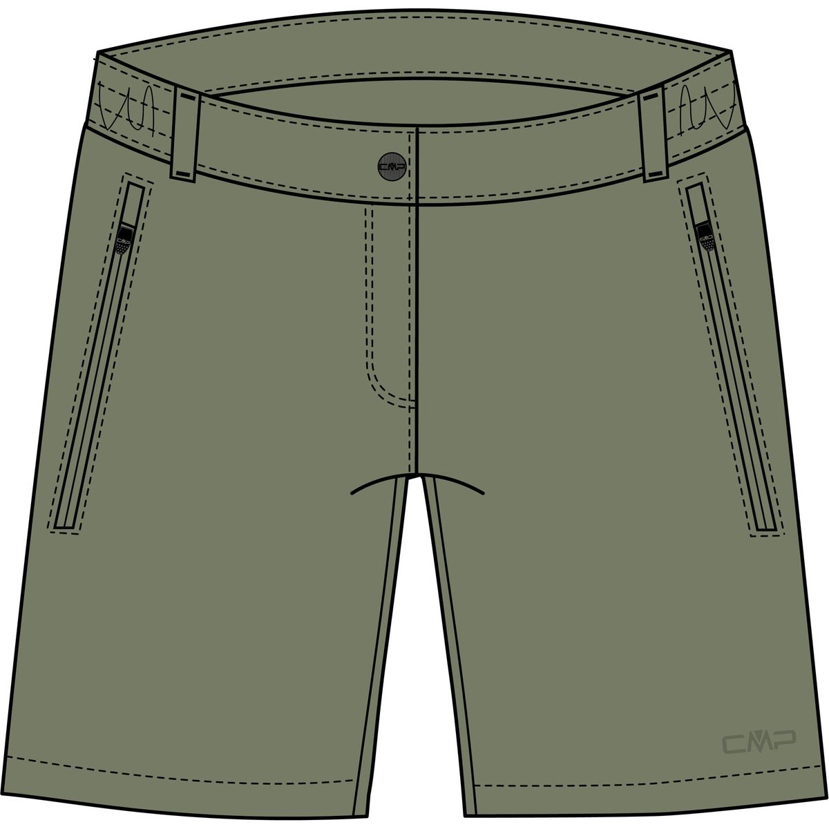 CMP Woman Short avocado (F805) 42 35T5166-F805-42