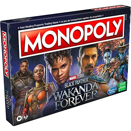 Hasbro Gaming Monopoly Marvel Studios Black Panther Wakanda Forever bordspel