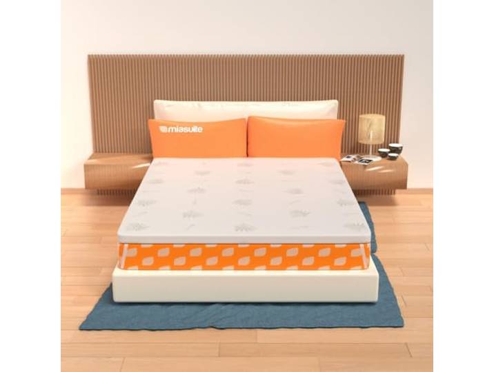 Topper Memory Schaum - 80x190 cm 8 cm Hoch, Abnehmbar AloeVera