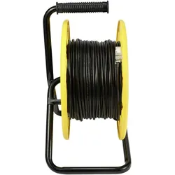 Renkforce RJ45 Netzwerk Verlängerungskabel CAT 6a S/FTP 60m Orange PUR-Mantel (S/FTP, CAT6a, 60 m), Netzwerkkabel