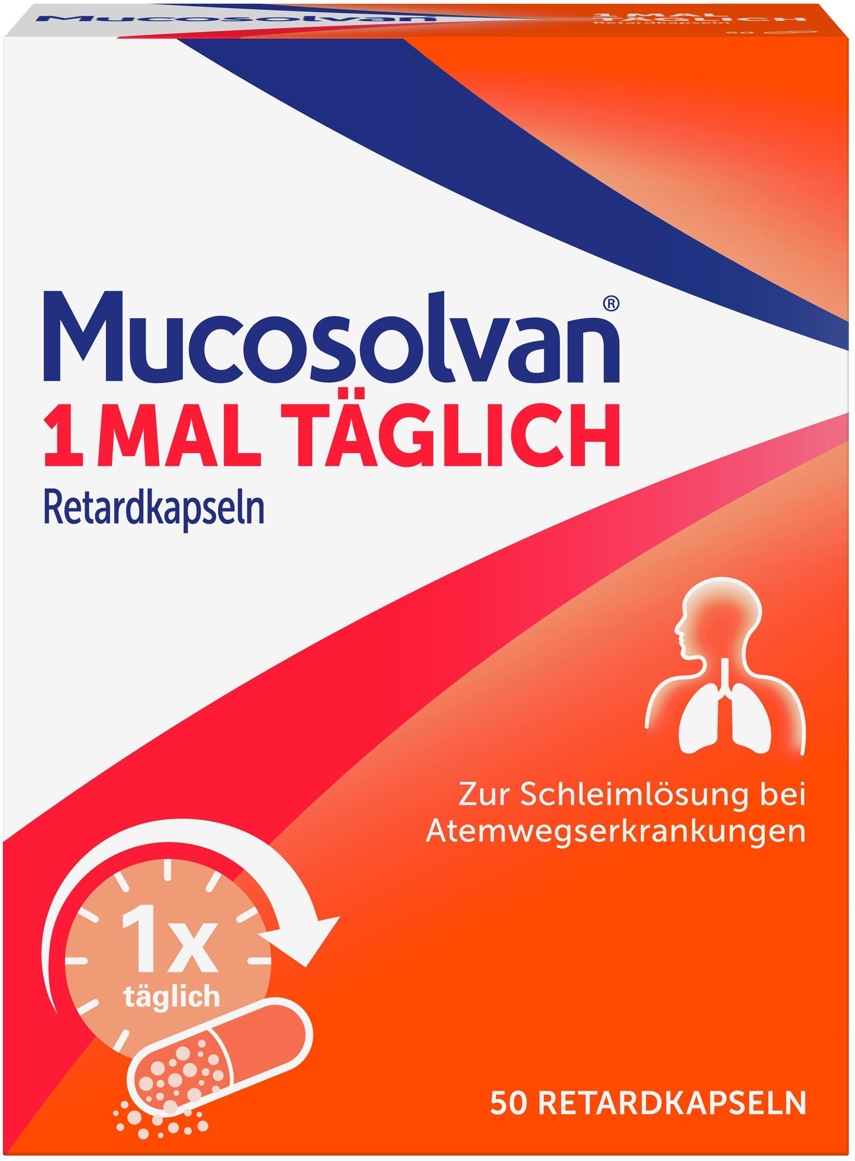 Mucosolvan 1mal täglich Retardkapseln 50 St Retard-Kapseln