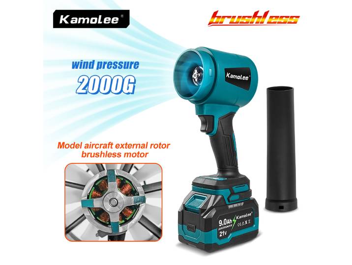 Kamolee 400 M/S Turbo Jet ventilateur 3000 W ventilateur d'air électrique sans fil outil électrique portatif violent