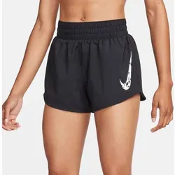 NIKE Damen Shorts One Dri-FIT Mid-Rise 3", Größe L in Schwarz Schwarz