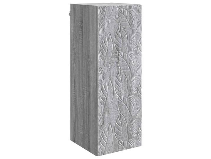 GFEROMRF Wandschrank Grau Sonoma 33 x 34,5 x 90 cm Holzwerkstoff Wandmontage, 90° Pendeltüren, Holzbretter, pflegeleichte Oberfläche, platzsparendes Design