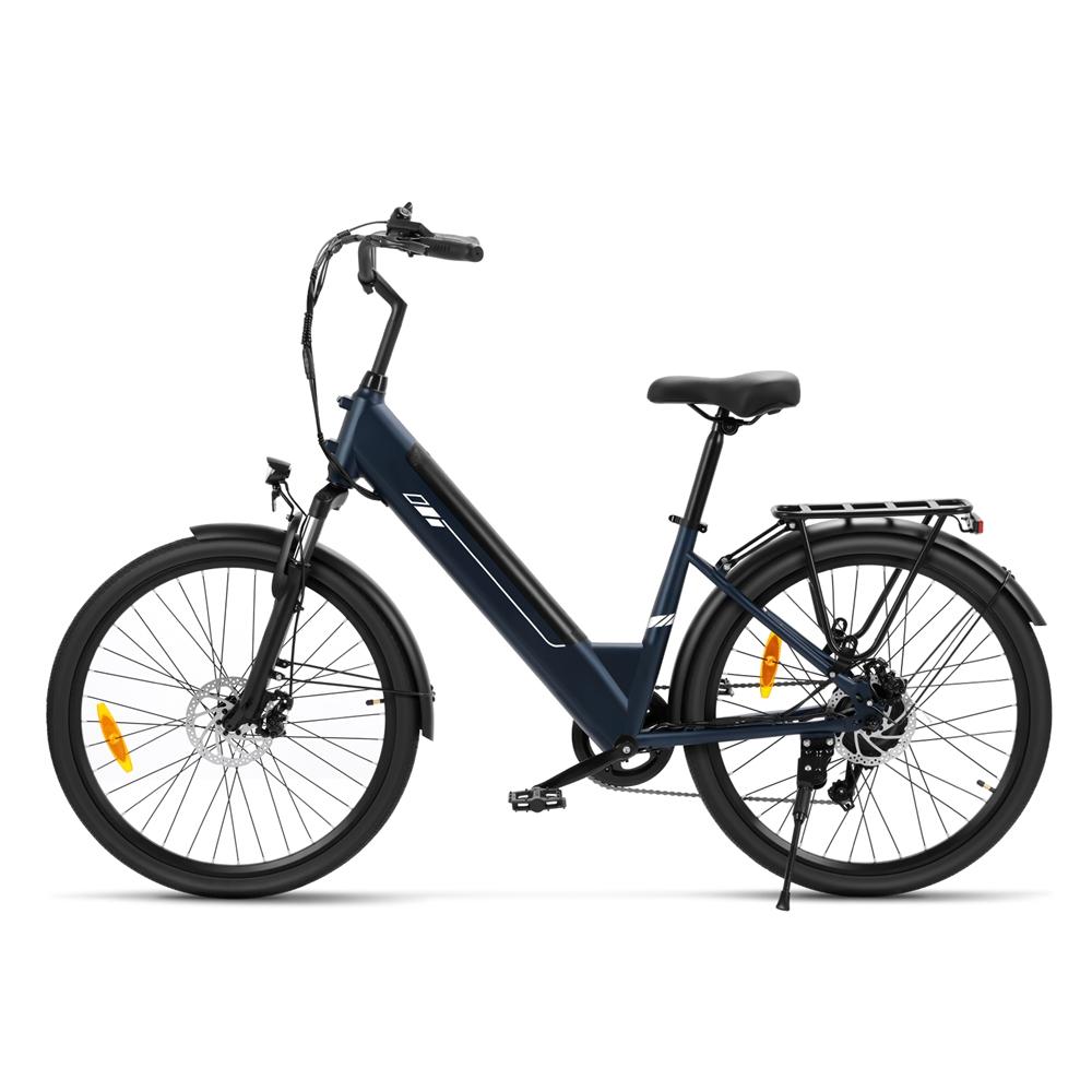 Touroll J2 ST E-Bike Tiefeinsteiger, 250W Motor, 100km Reichweite, 26 Zoll, Shimano 7-Gang, LED Display, Federung