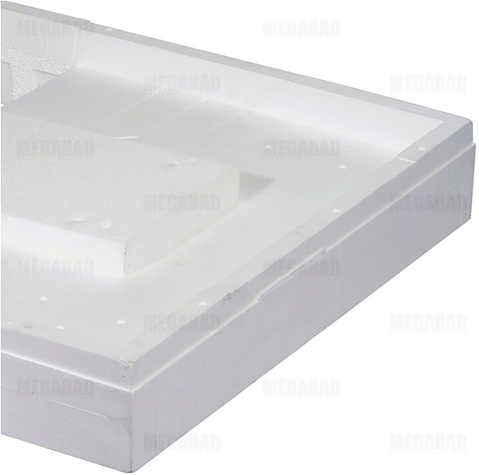 Mauersberger Duschwannenträger aus Styropor für Lupina 120 x 75 cm superflach