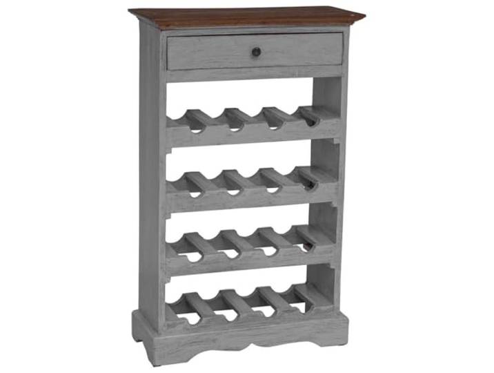 smnyxs Weinregal aus massivem Mahagoni-Holz, 55 x 23 x 85 cm, Vintage Tropisches Hartholz, handgefertigt, klassischer Stil, einzigartiges Stück, authentische Verarbeitung, robust und langlebig