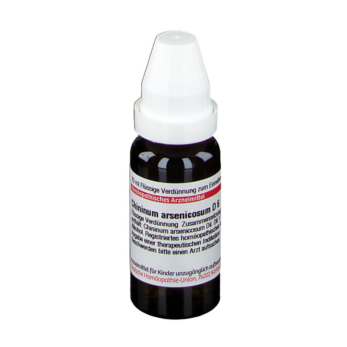 Chininum Arsenicosum D 6 Dilution 20 ml