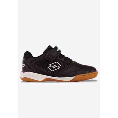 Hallenschuh LOTTO, Mädchen, Gr. 25, Textil, schwarz-weiß (schwarz, weiß), Synthetik, Textil, Schuhe Hallenschuh, Indoor Sportschuhe
