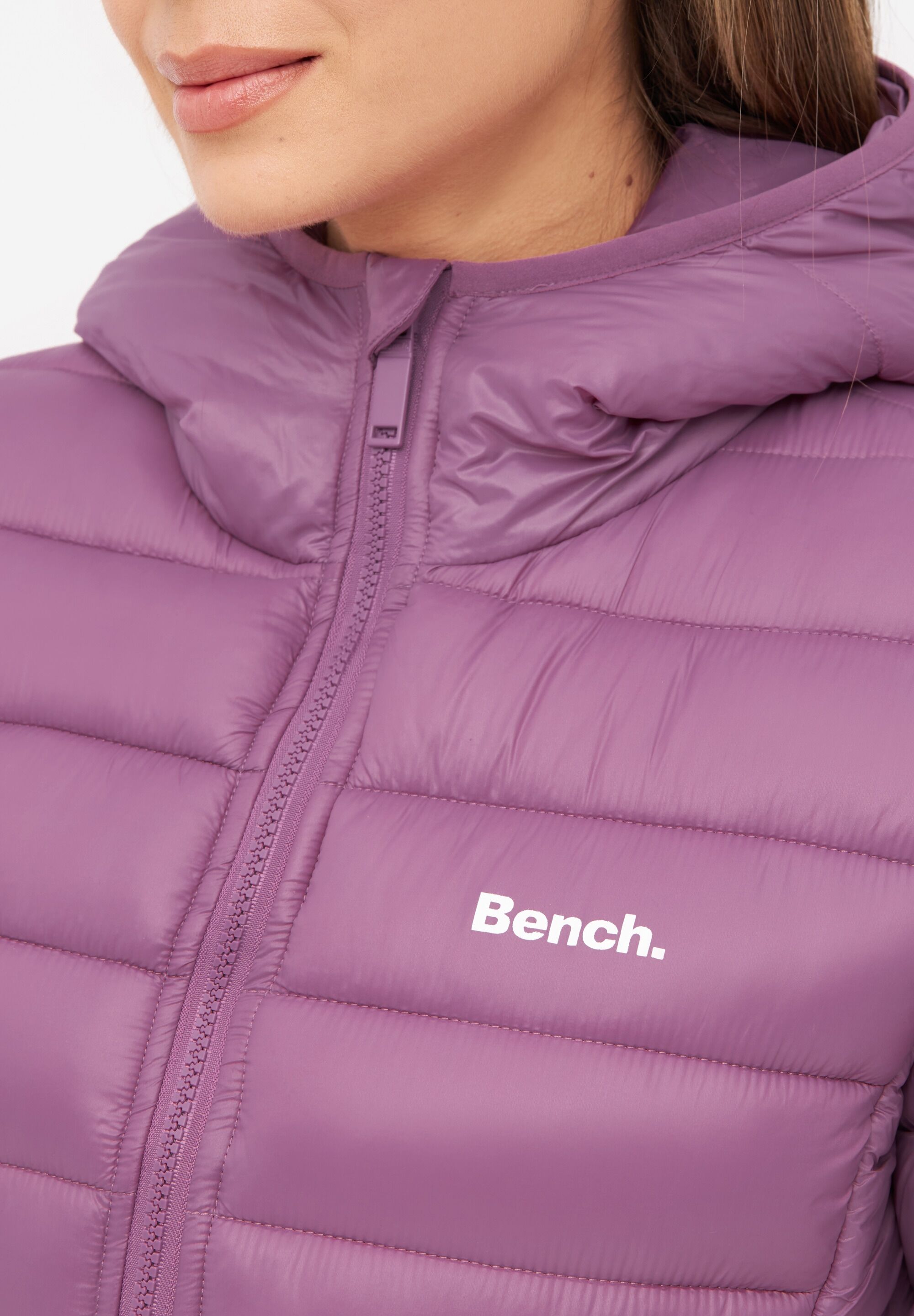 Steppjacke BENCH. "KARA", Damen, Gr. 40, schwarz (mulberry), Web, Obermaterial: 100% Polyester, unifarben, Jacken Steppjacke mulberry 40