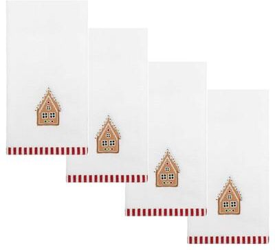 Avanti Linens Avanti Gingerbread Man 4-Pack Fingertip Towel Set - Fingertip Towel 4 Pack