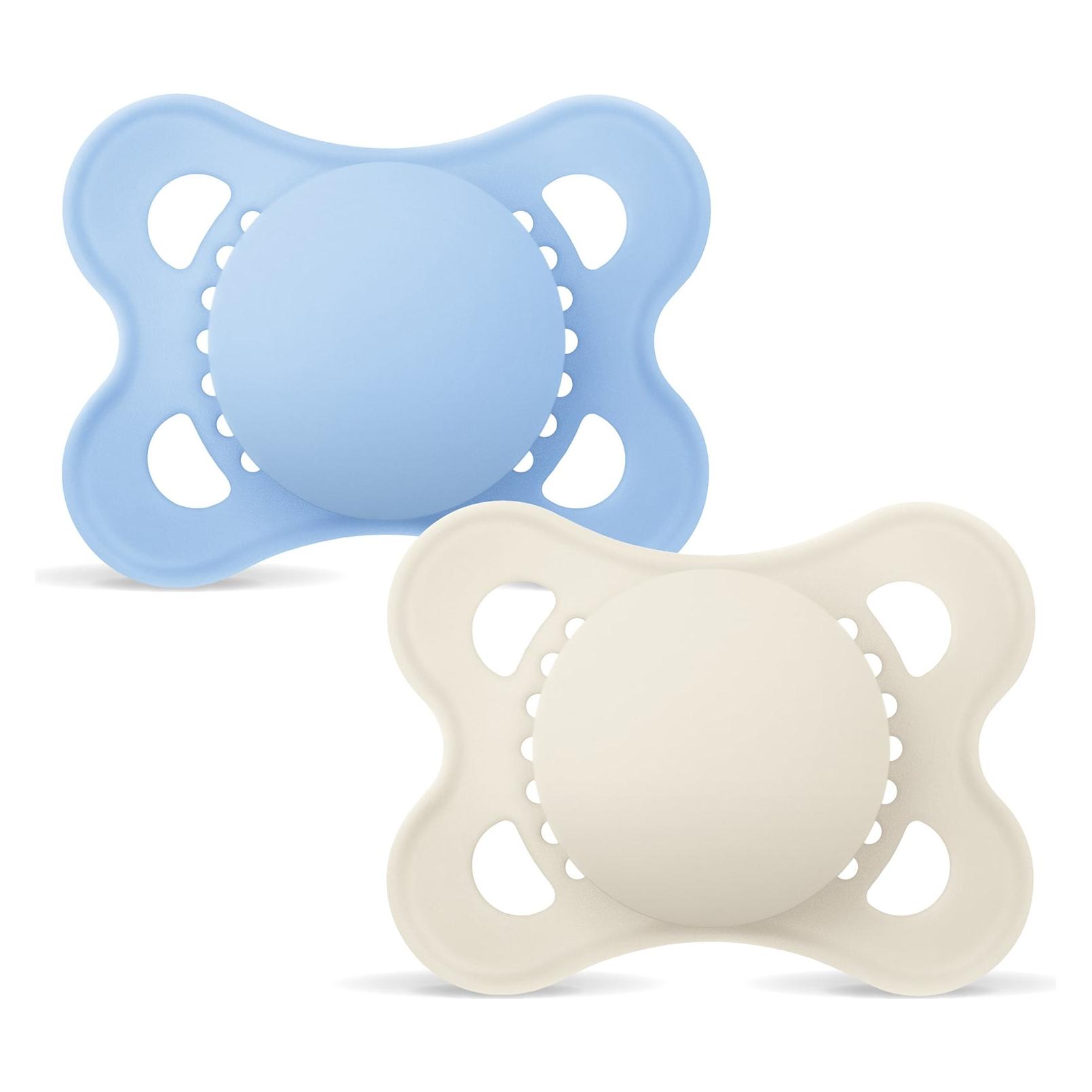 MAM - Orig Silk Pacifiers - Blue - 0-6 months (1x, 0 - 6 Monate) (4115530)