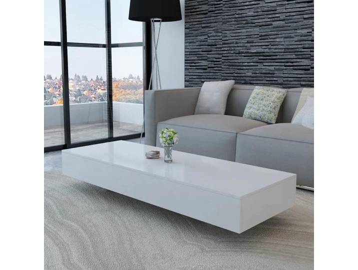 Table basse Haute brillance Blanc