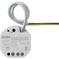 Gira Dimmaktor 1-fach mit Binäreingang 200W für Gira One und KNX, 506500