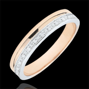 Edenly Trauring ElÃ©gance WeiÃŸgold et RosÃ©gold